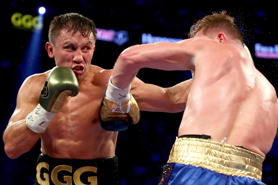  Golovkin relentlessly walked down Canelo in the latter stages of the fight