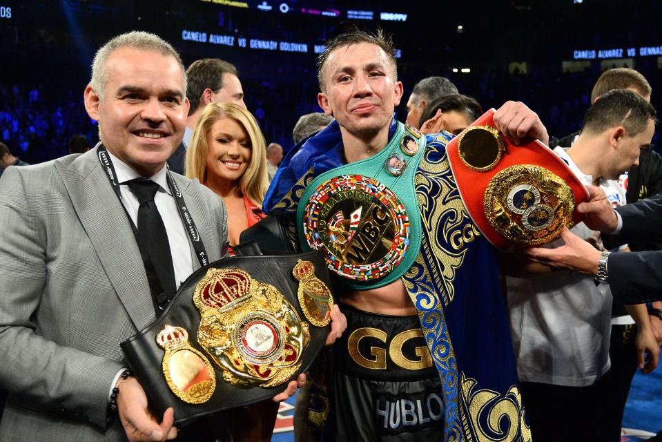  Golovkin ended up retaining his many titles