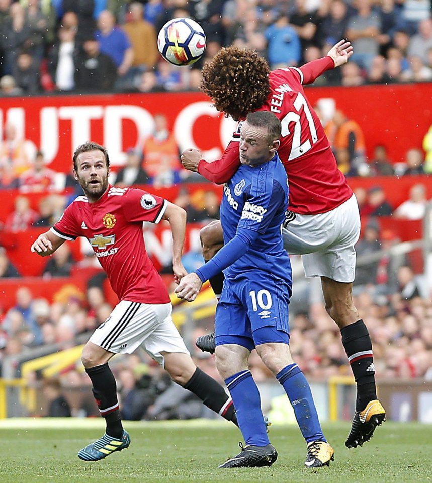 Wayne Rooney was overpowered on his return to Old Trafford with Everton