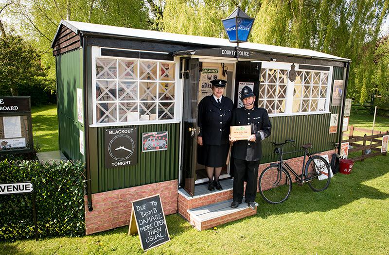  This couple built their shed as a police station from the 1940s