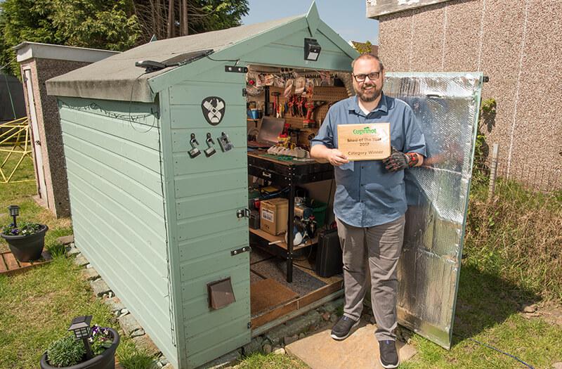  This finalist renovated his tool shed for practicality, filling it with tools