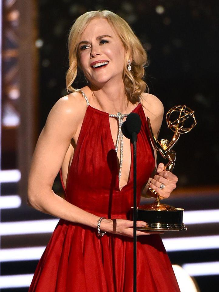  The mother-of-four, 50, scooped the Outstanding Lead Actress in a Limited Series gong