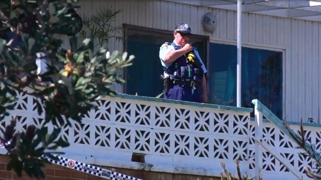  Police pictured at Gemma Ward's home in Sydney after a woman was found stabbed to death