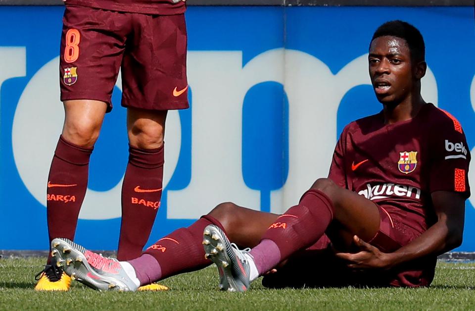  Ousmane Dembele faces four months out with a hamstring injury