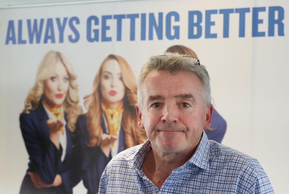  Ryaniar boss Michael O'Leary pictured on 18 September 2017 during a press conference in which he apologised for 'messing up' as thousands of flights were cancelled