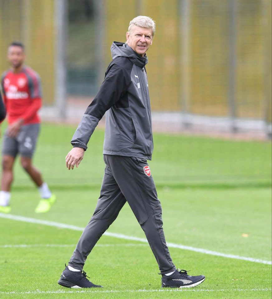  Arsene Wenger was another Gunner with a smile on his face on Tuesday