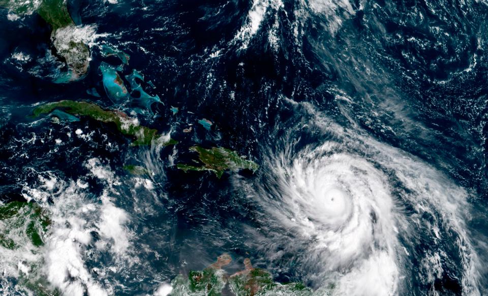  Hurricane Maria was last night described as 'potentially catastrophic' before it made landfall in Dominica