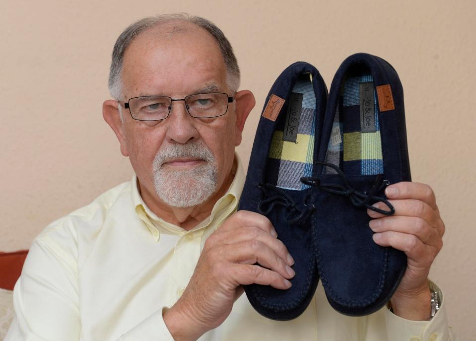  The 81-year-old opted to buy the £15 slip-ons after dubbing them 'perfectly reasonable' online