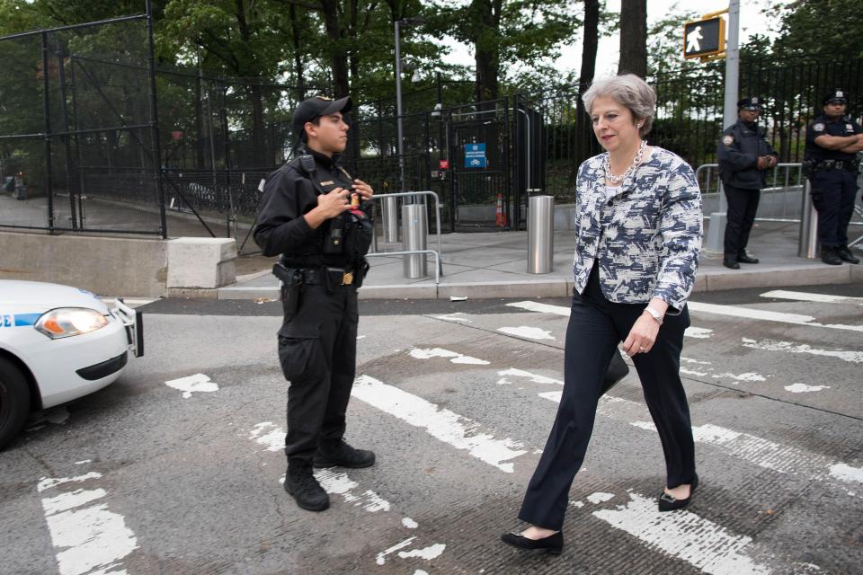  Theresa May is set for a showdown with Boris Johnson in New York tomorrow