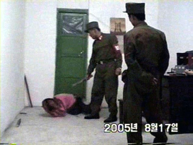  Leaked footage shows a North Korean prisoner being savagely beaten by guards