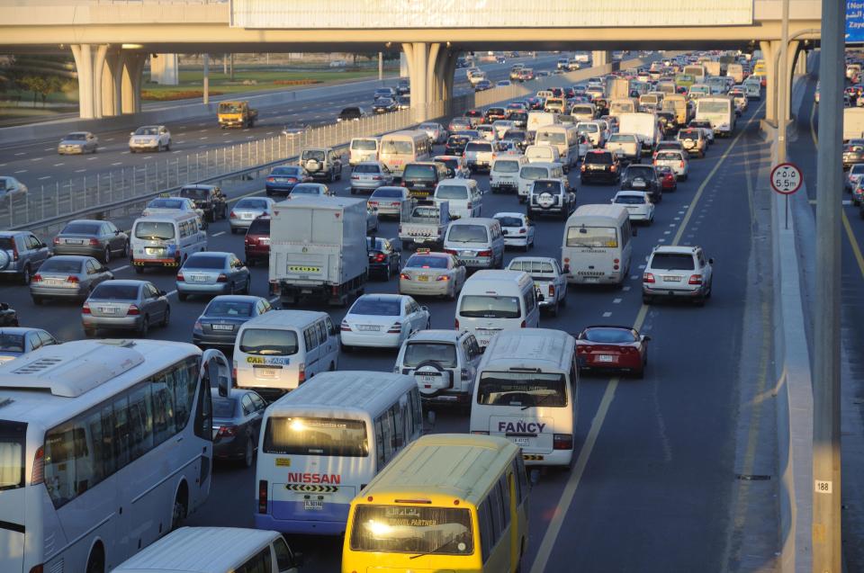 Driving in Dubai can be hard work when compared with western Europe because of a lack of road discipline 