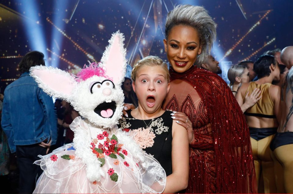  Darci and her puppet looked surprised as they posed with Mel