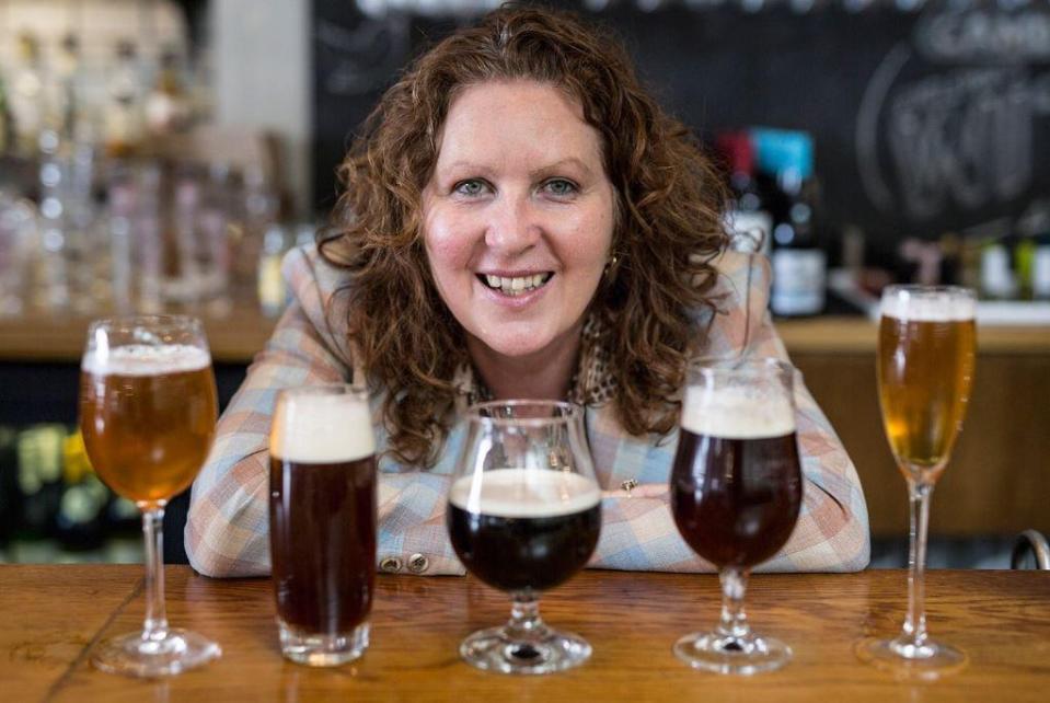  Jane is the founder of the School of Booze and says people don't taste beer out of a pint glass