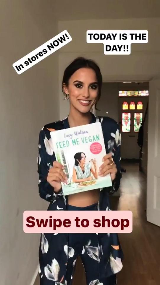  The former Made in Chelsea favourite, 26, has seen her first recipe guide Feed Me Vegan hit shelves