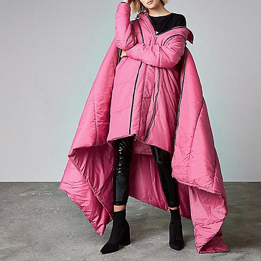  River Island are selling a coat that looks remarkably like a sleeping bag, for a whopping £180