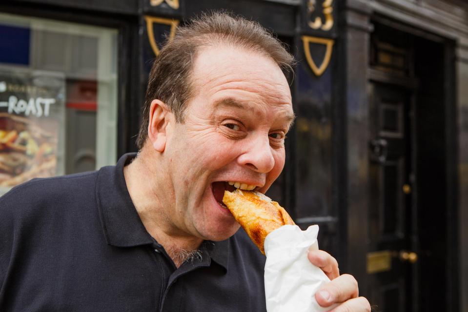  Wayne Chadwick of the York Roast Co shows off his company's latest delicacy