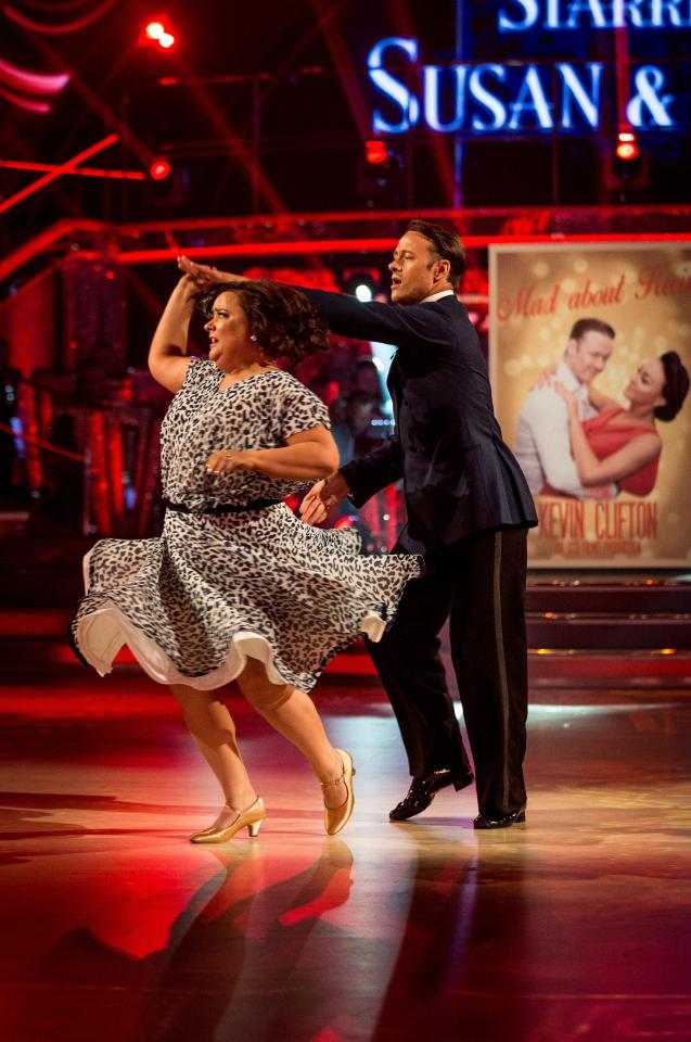 Susan Calman with Strictly dance partner Kevin Clifton 