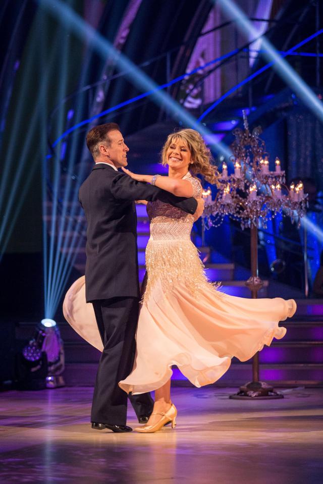 This Morning and Loose Women host Ruth Langsford with Strictly dance partner Anton Du Beke 