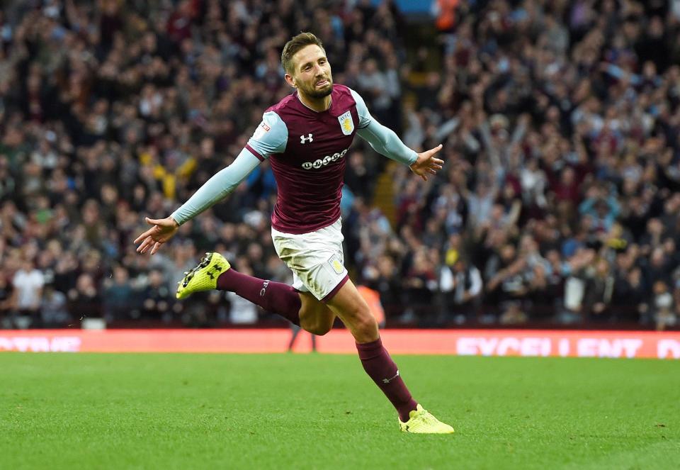  Conor Hourihane curled home in the second half to restore Villa's lead