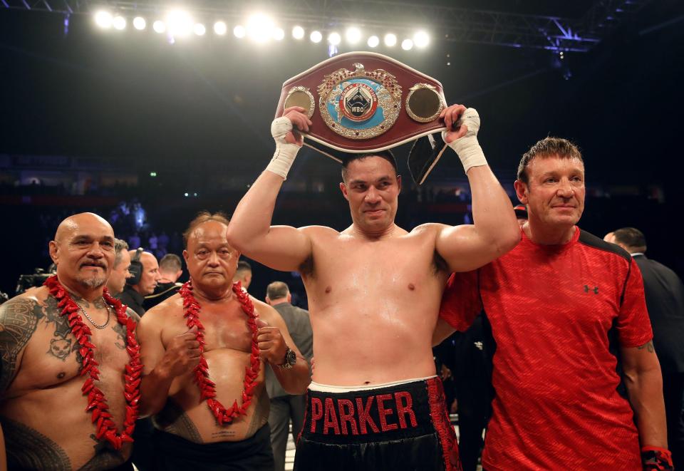 Joseph Parker celebrated a majority decision win and his 24th straight victory