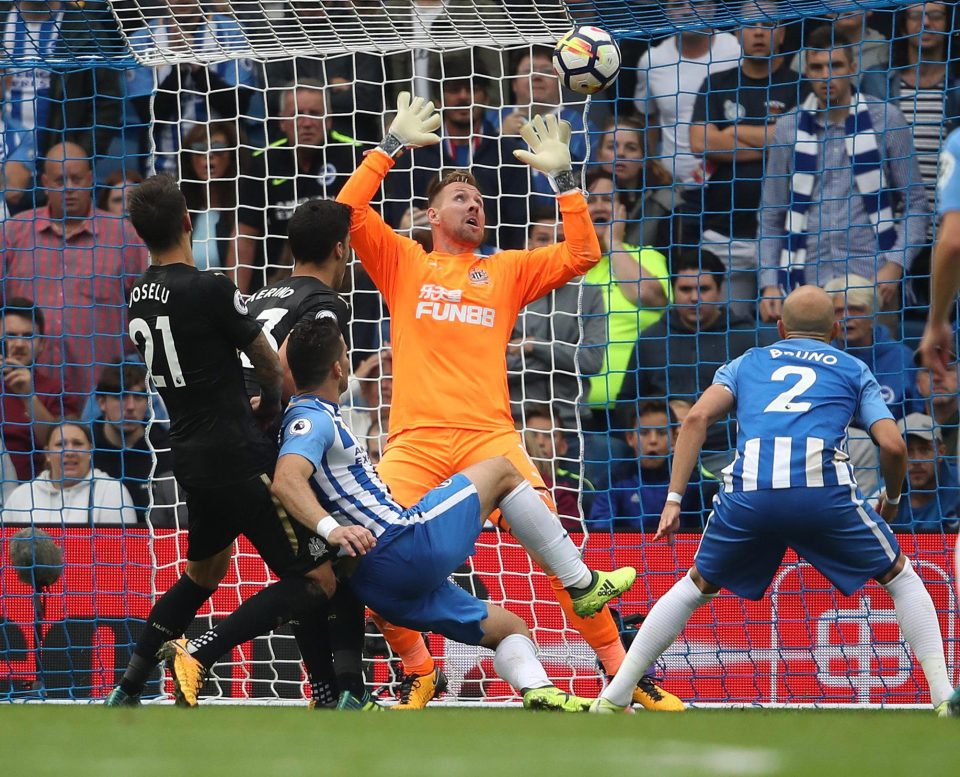  Tomer Hemed fired home for the Seagulls on the volley