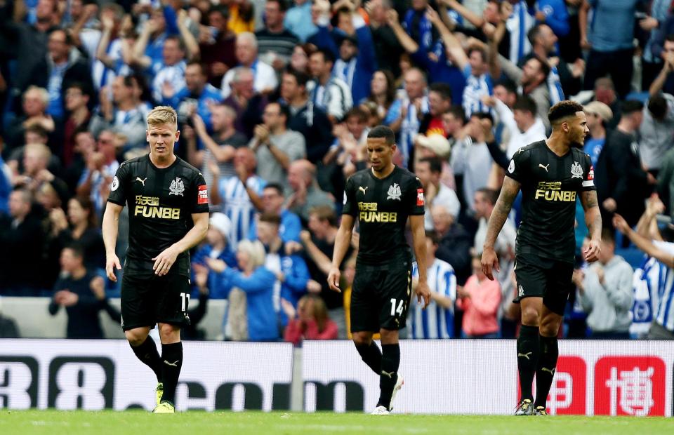 Newcastle slipped back into losing ways with the 1-0 loss to Brighton