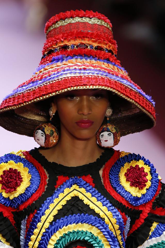  Big hats and stand-out headpieces also drew reaction from the crowd