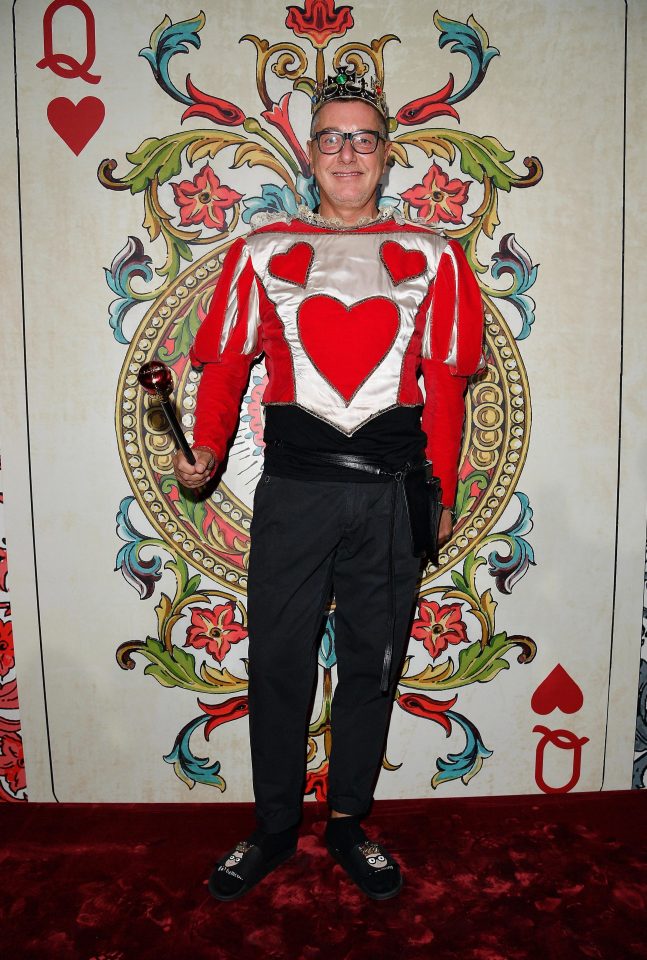  Designer Stefano Gabbana pictured at the fashion show's after party