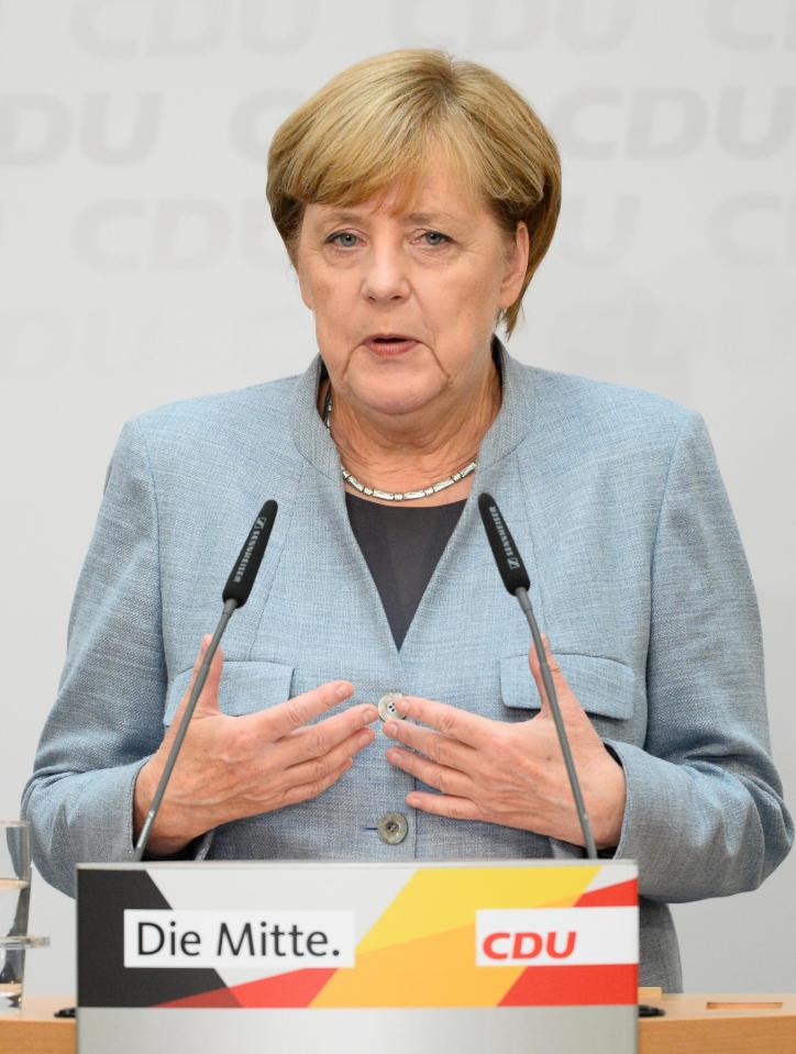  Angela Merkel won but she had her wings clipped when her share of the vote fell by 8.6 per cent