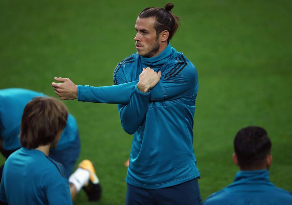  Gareth Bale was another big gun readying himself for action