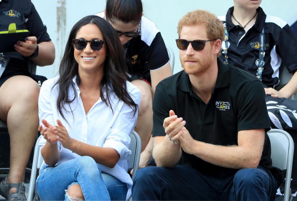 The couple seem very happy together as they prepare for married life