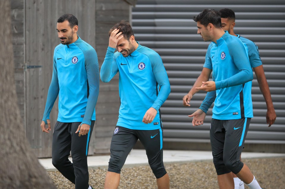 Chelsea looked relaxed as they were put through their paces ahead of Wednesday's game in Madrid