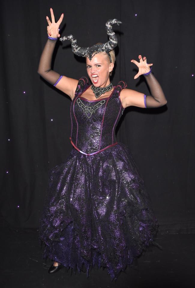  Kerry Katona has posed in her panto costume ahead of playing Maleficent in Sleeping Beauty