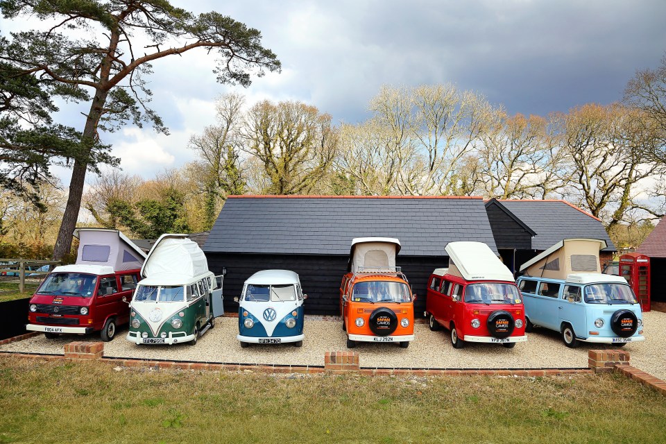 Van-tastic… the New Forest Safari VW fleet