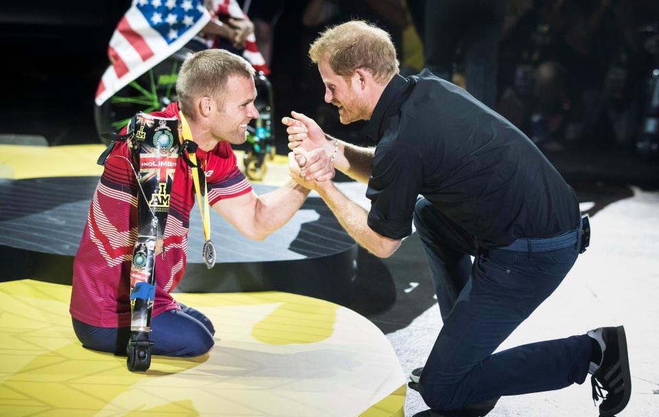 The Prince described it as his honour to present Mark with his medal in Canada