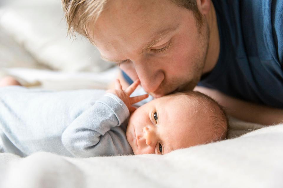 New dads are entitled to two weeks paid paternity leave