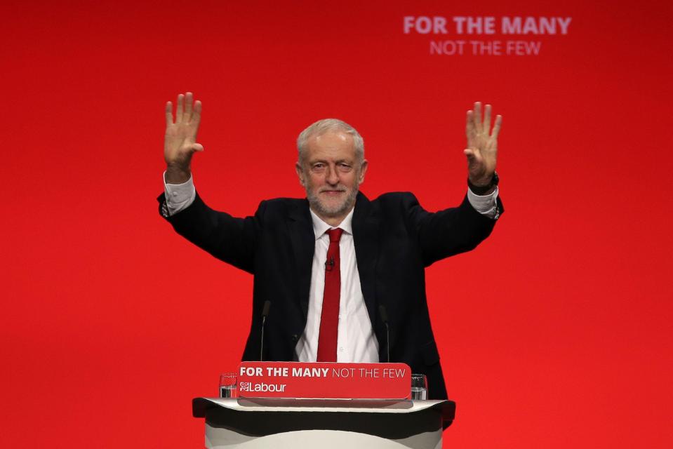  Jeremy Corbyn today gave his speech to the Labour conference in Brighton