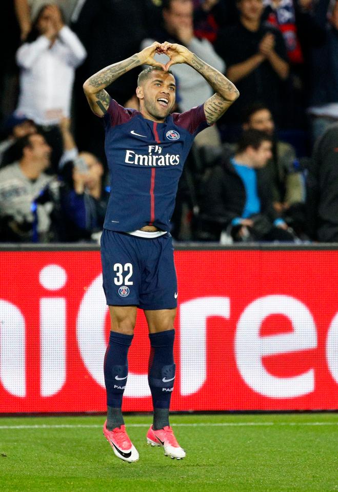 Dani Alves opened the scoring before PSG's superstar strikers took over