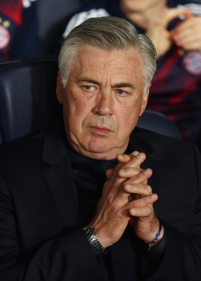 Carlo Ancelotti is set to be sacked by Bayern Munich on Thursday