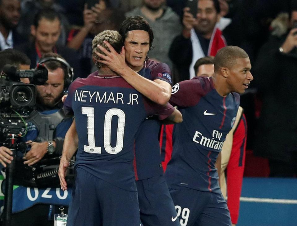 Neymar and Edinson Cavani have been rowing off the field but combined well against Bayern