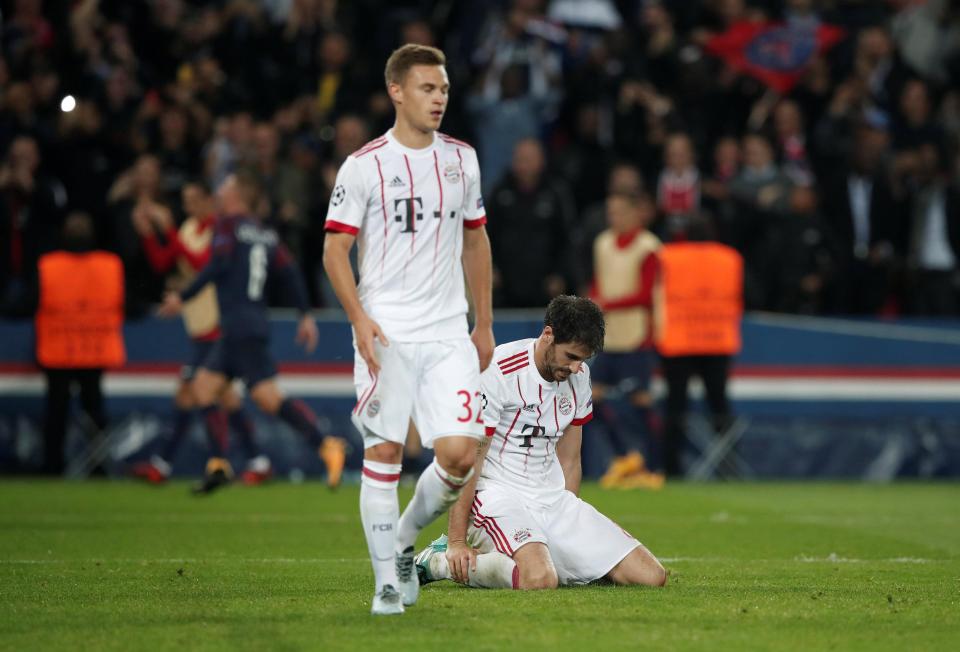 Bayern Munich were thumped 3-0 by PSG on Wednesday