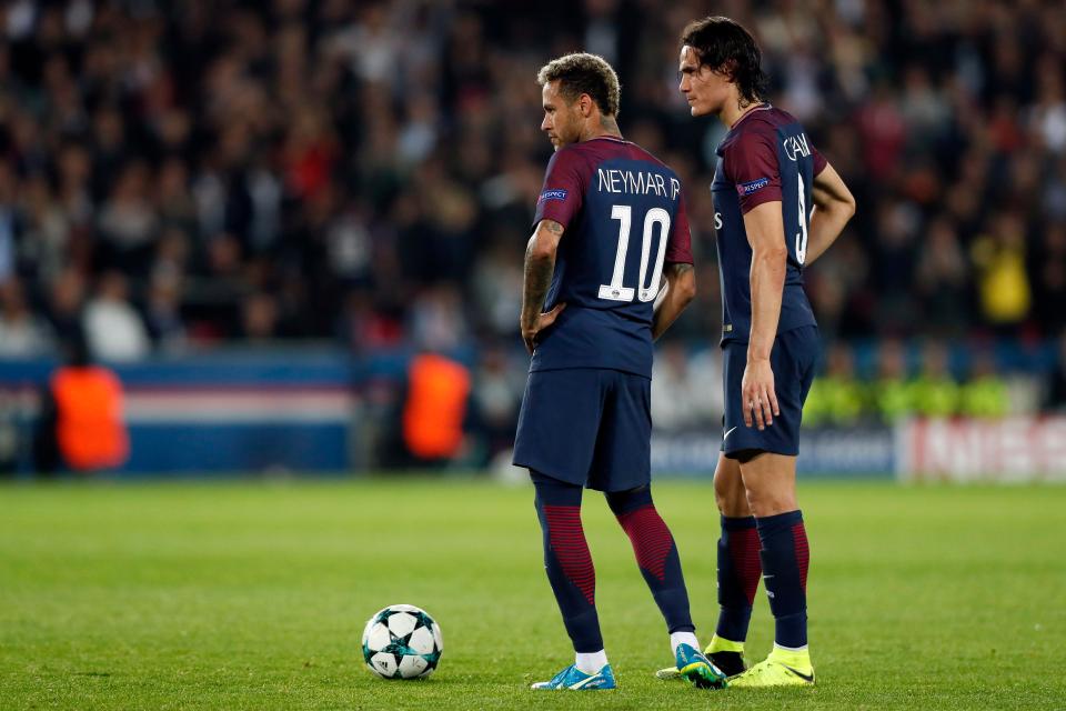 Neymar and Edinson Cavani still haven't decided who is taking set-pieces