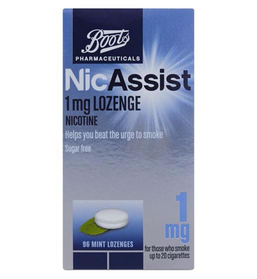 Boots Pharmaceuticals NicAssist 1 mg compressed lozenges, 96 pack, was £11, now £9, at Boots.