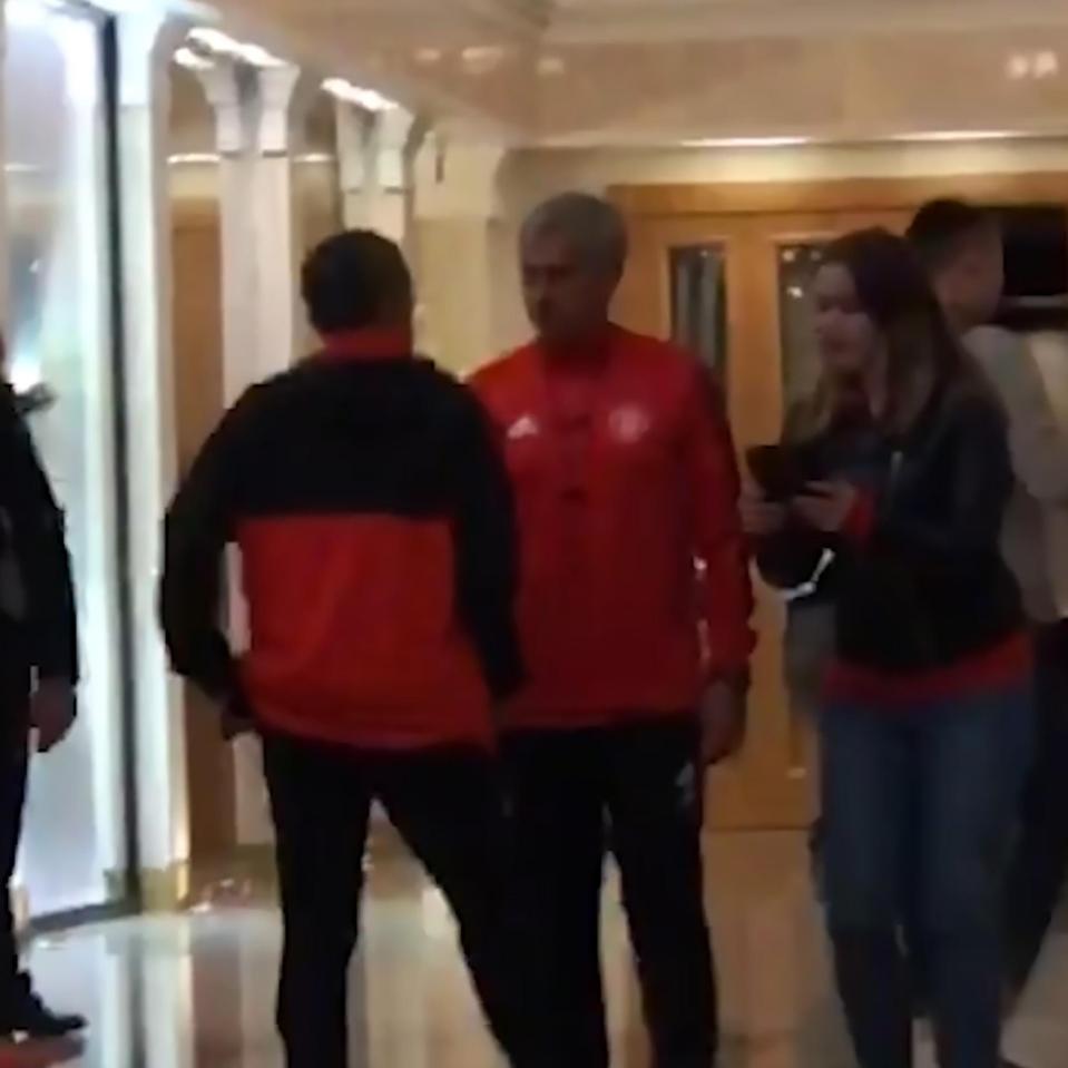 Fan Leisan Halilova has tried to meet Jose Mourinho in a Moscow hotel