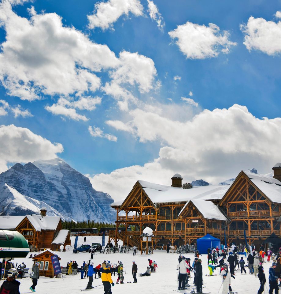  Banff National Park has three ski resorts, including the Sunshine Village