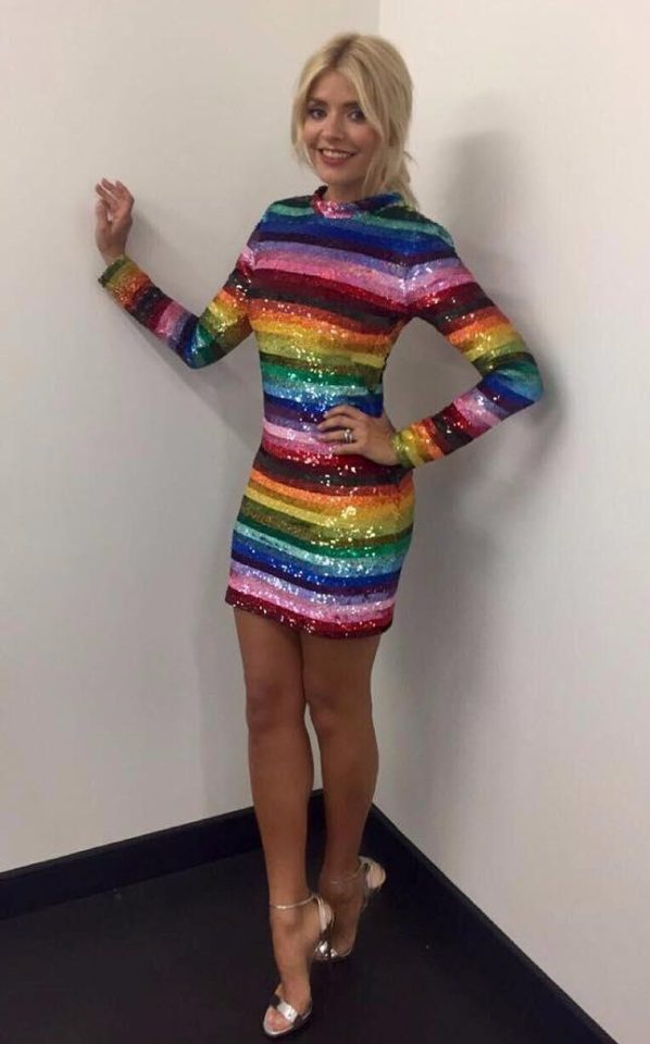  Rainbow dress, £1,408, Ashish; heels £595 Casadel