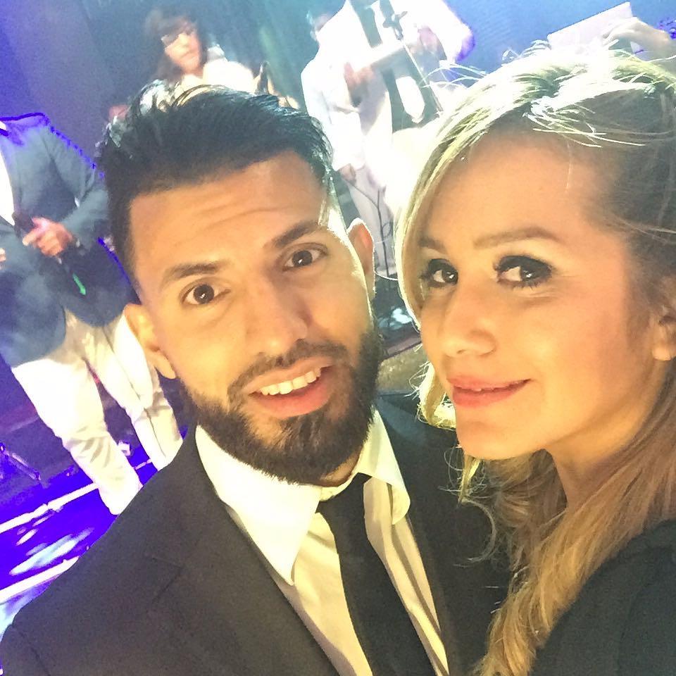  Aguero and Karina Tejeda pictured earlier this year