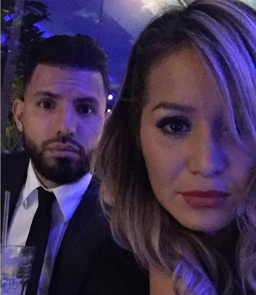  Aguero's stunning girlfriend Karina Tejeda was not in the Netherlands at the time of the accident