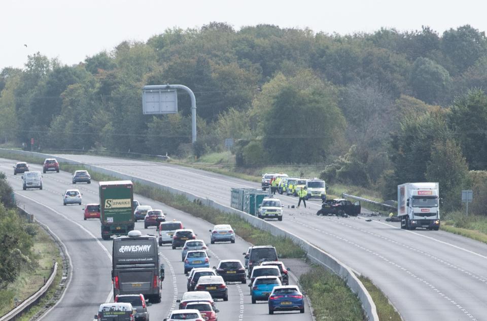  A lorry collided with a Nissan at around 5am