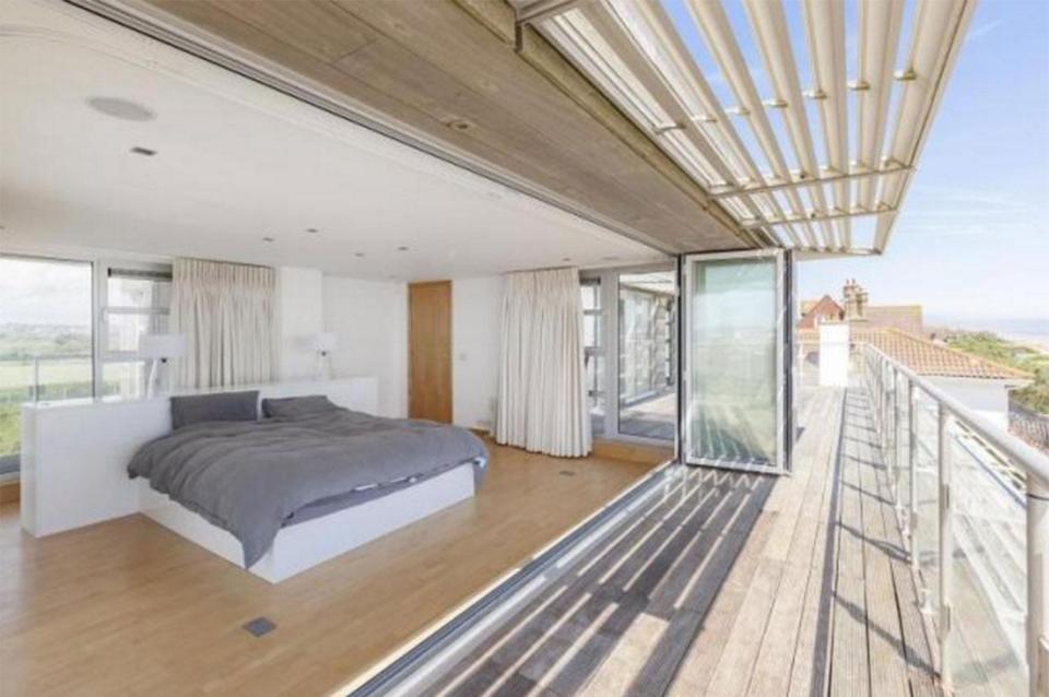  The bedroom opens up on to a balcony